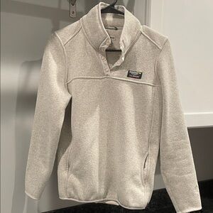 L.L. Bean Oatmeal Fleece Pullover